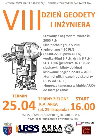 VIII Dzień Geodety i Inżyniera to impreza cykliczna połączona z zawodami sportowymi...