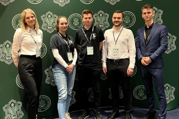 Koło Naukowe Geodetów URK podczas XVIII Ogólnopolskiej Konferencji Studentów w Warszawie, 2024 r.