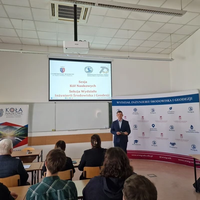 26 maja  2025 r. Sesja Kół Naukowych – Sekcja Wydziału Inżynierii Środowiska i Geodezji