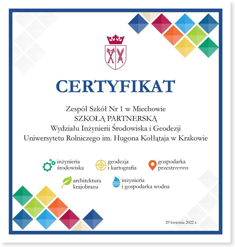 certyfikat szkoły partnerskiej 03