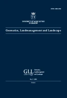 Geomatics, Landmanagement and Landscape