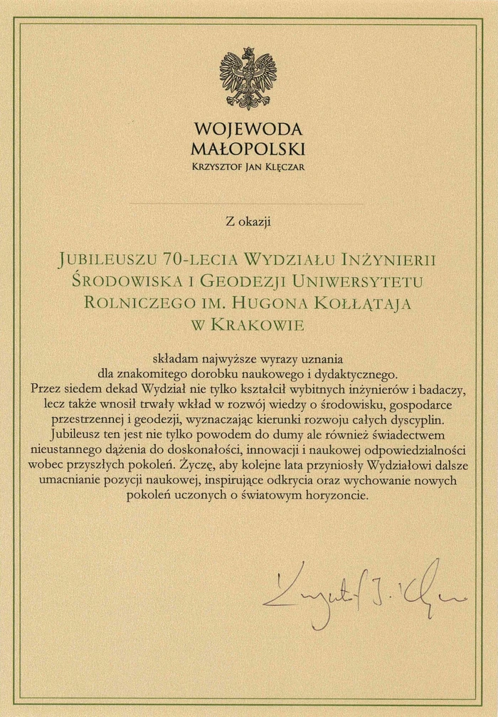 List gratulacyjny_wojewoda_małopolski